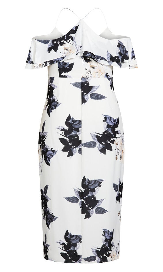 Delicate Maxi Dress - cream floral, WHITE, alternate image number null