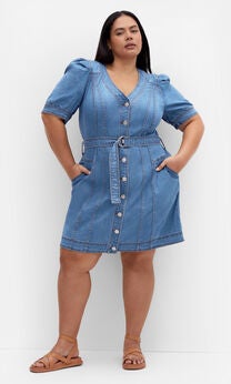 Tayla Dress - mid wash