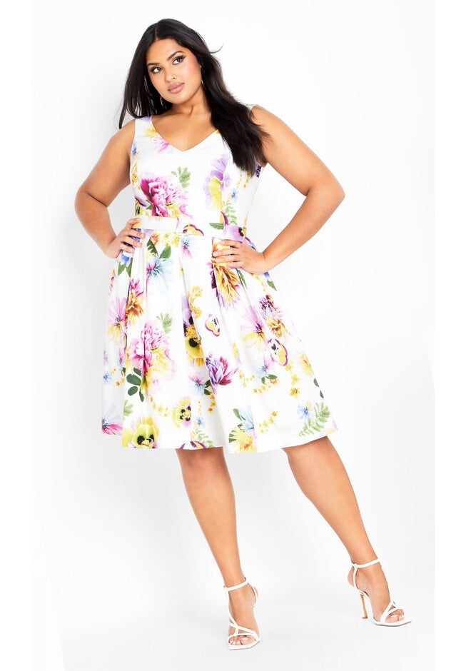 Belted Faye Dress - ivory, WHITE, on-hover image number null