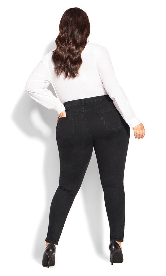 Harley Classic Skinny Jean - black, BLACK, alternate image number 3