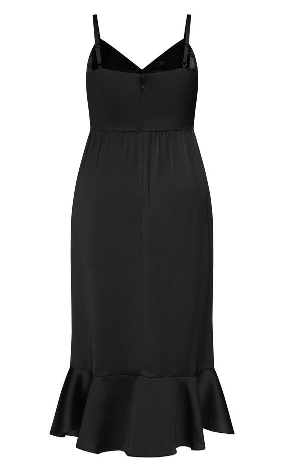 Bella Ruffle Maxi Dress - black, BLACK, alternate image number null
