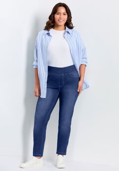 Butter Denim Pull-On High Rise Jean