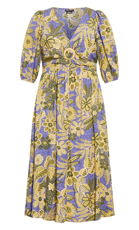 Daydream Print Maxi Dress - blue, PURPLE, alternate image number 3