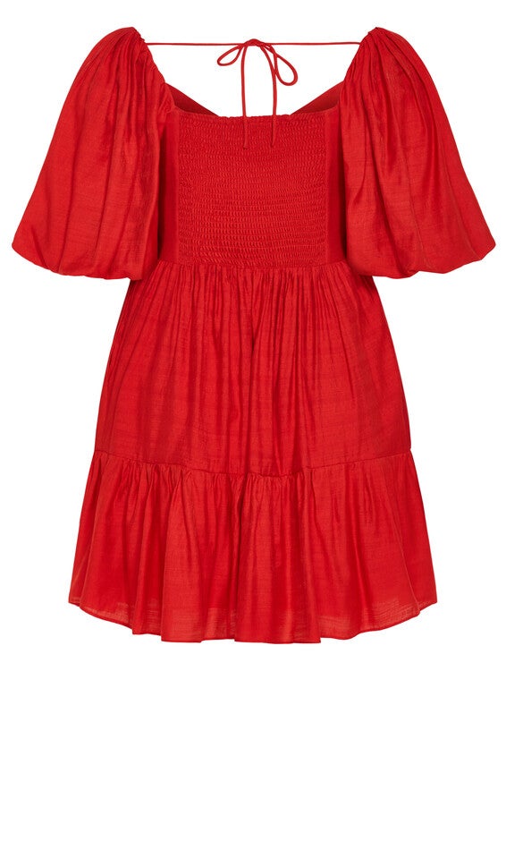 Mindy Dress - red, RED, alternate image number 4