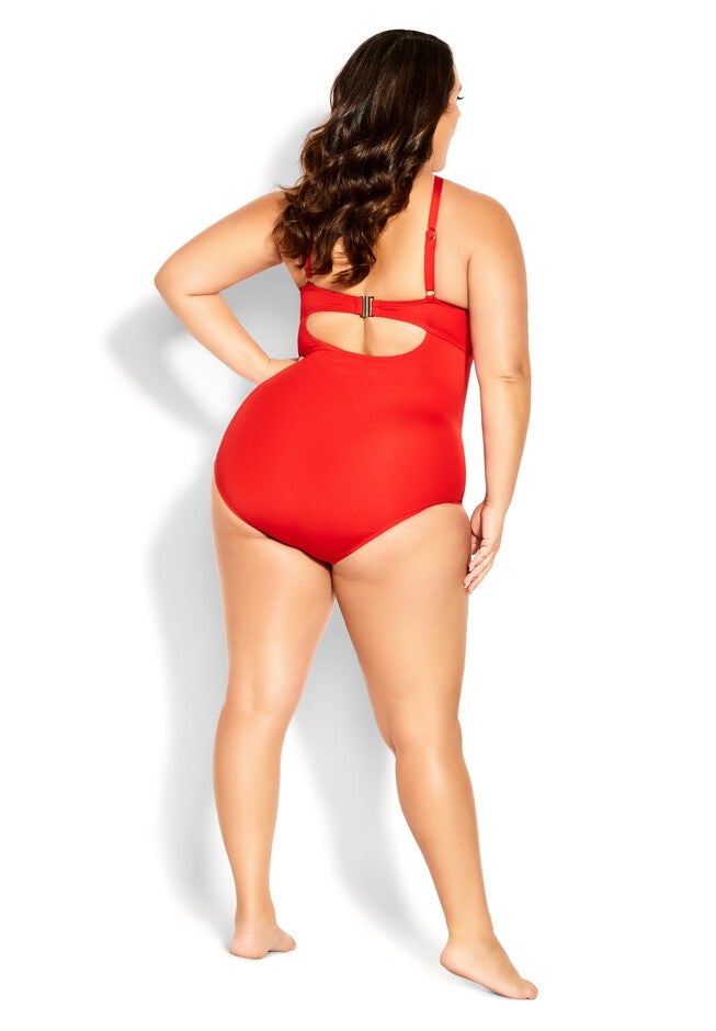 Cancun Underwire 1 Piece - grenadine, RED, on-hover image number 1