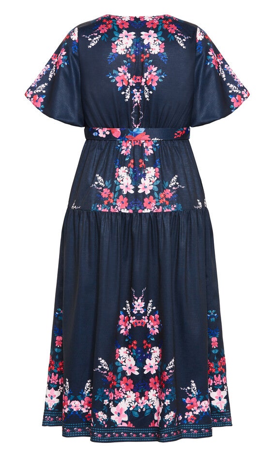 Zuri Dress - navy, NAVY LOTTE BORDER, alternate image number null