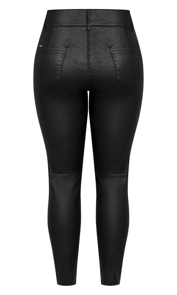 Skylar Zip Corset Jean - black, BLACK, alternate image number 4