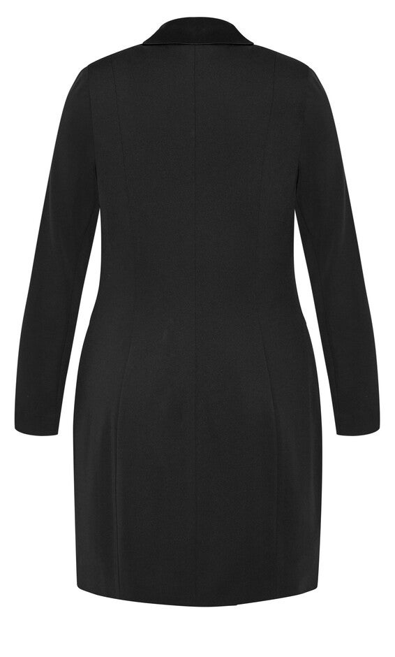 Tuxedo Dress - black, BLACK, alternate image number 7