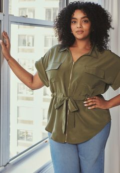 Utility Belted Blouse