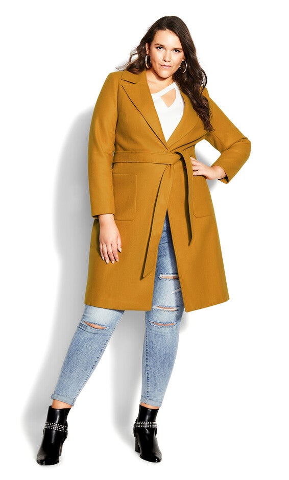 Abigail Coat - caramel, BROWN, alternate image number null