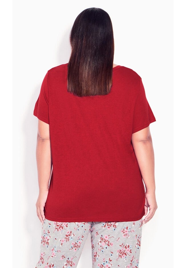 Dreams Grow Short Sleeve Sleep Top, DREAMS GROW, on-hover image number 1