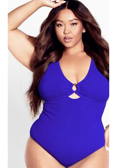 Persia Cut Out 1 Piece - cobalt blue