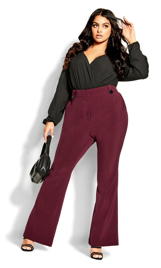 Tuxe Luxe Pant - claret, RED, hi-res image number null