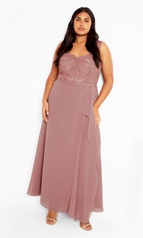 Sweet Evie Maxi Dress - rose