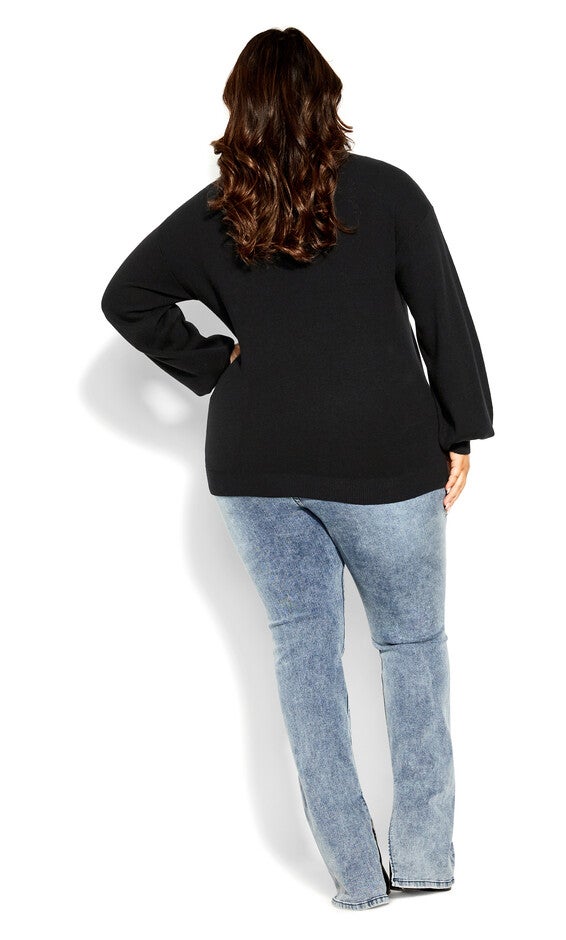 Evelyn Sweater - black, BLACK, alternate image number null