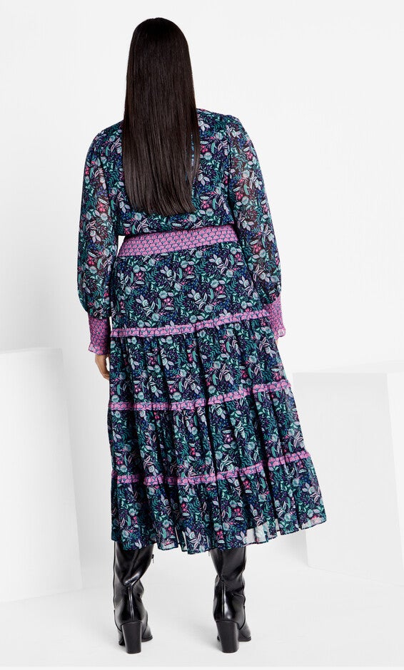 Gwendolyn Print Dress - florentine, PINK, alternate image number 1