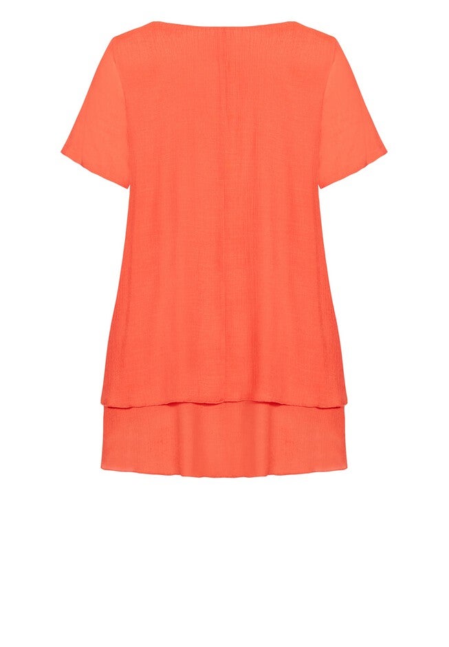 Marion Caged Tunic, TANGERINE, alternate image number null