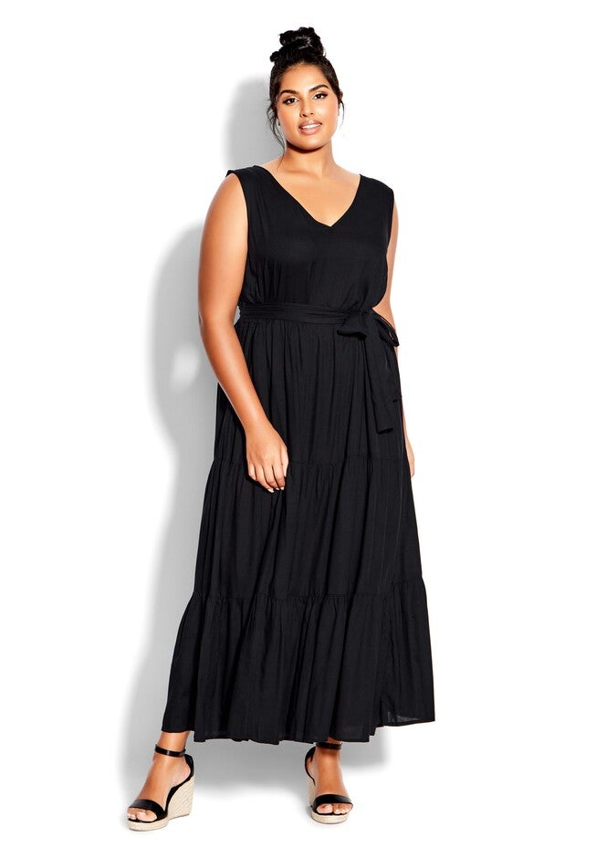 Seashore Maxi Dress, BLACK, hi-res image number null