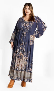 Faith Maxi Dress - navy