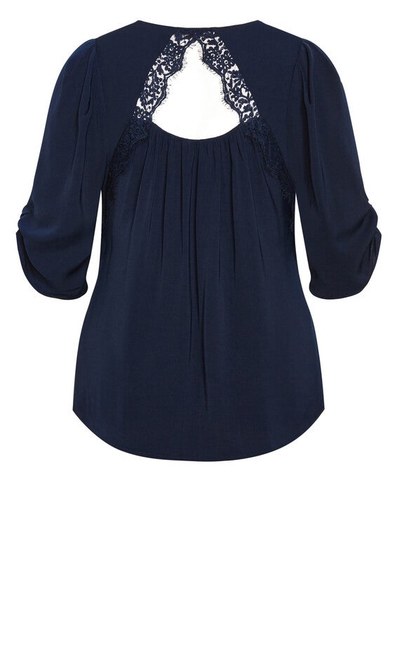 Emery Top - navy, BLUE, alternate image number null