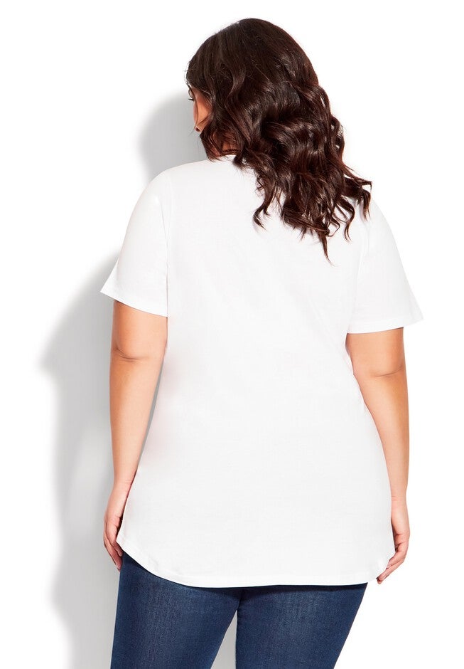 Graphic Print Top, RED WHITE AMERICA, alternate image number 2