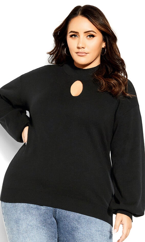 Evelyn Sweater - black, BLACK, hi-res image number null
