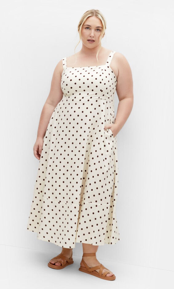 Collins Print Maxi Dress - cream, BEIGE, alternate image number null