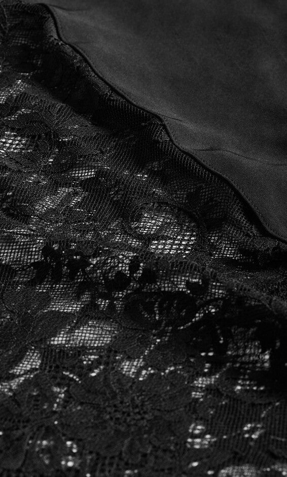 Lace Hem Fay Skirt - black, BLACK, alternate image number 5