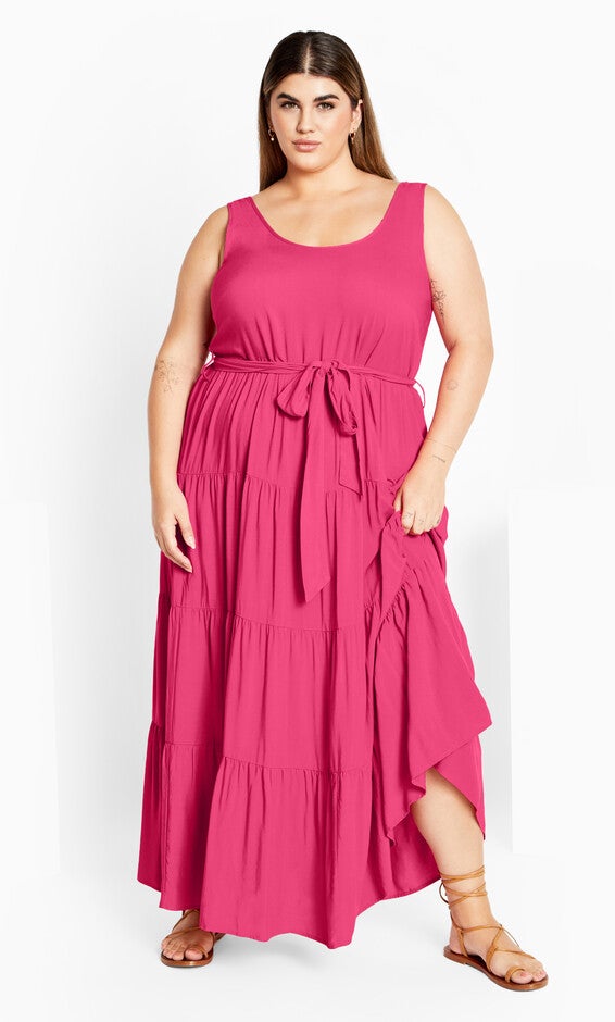 Sasha Maxi Dress - fuschia, FUSCHIA, alternate image number 2