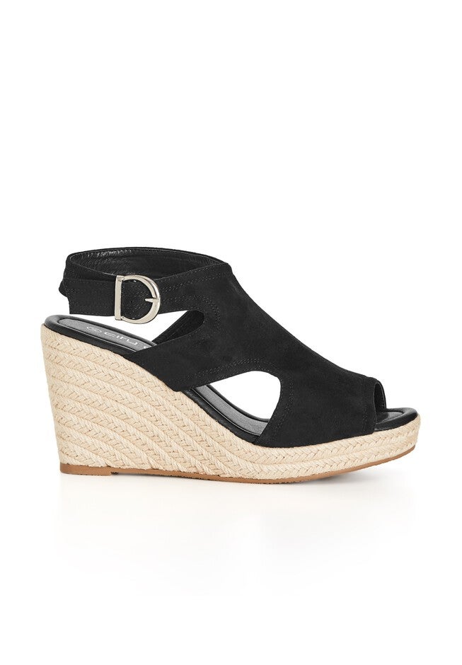 WIDE FIT Mystic Wedge - black, BLACK, on-hover image number null