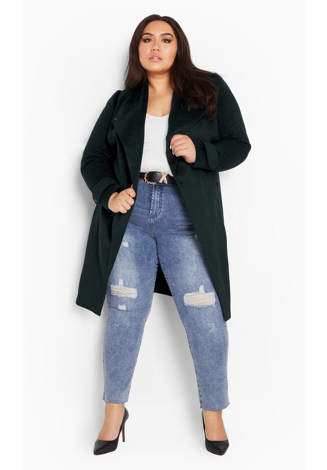Isabella Coat - emerald, GREEN, on-hover image number 1