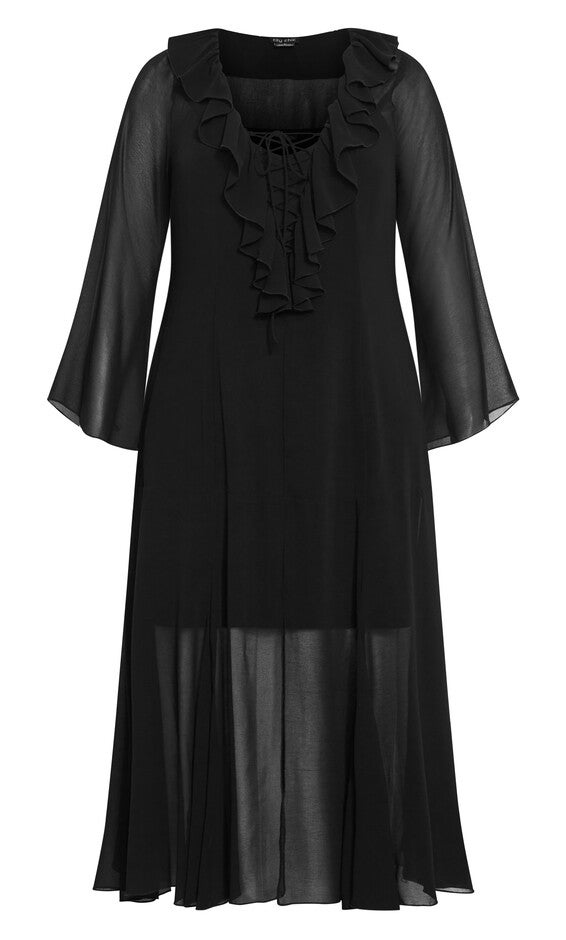 Vamp Maxi Dress - black, BLACK, alternate image number 3