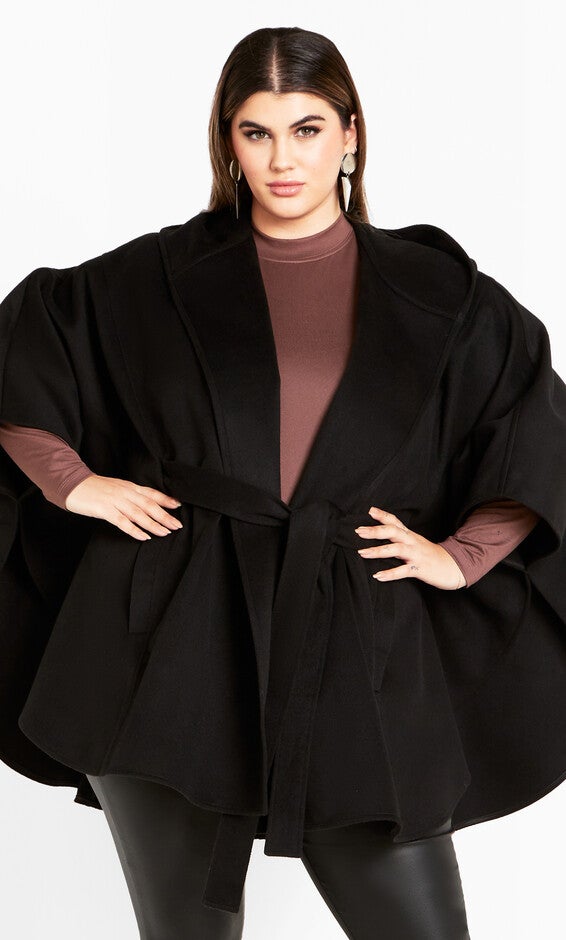 Eve Coat - black, BLACK, alternate image number null