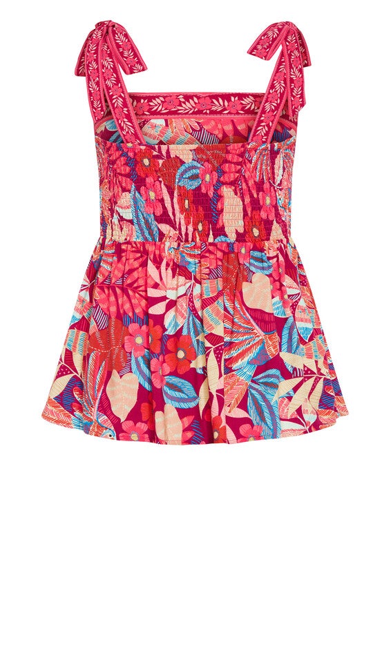 Paradiso Print Top - pink, PINK, alternate image number null