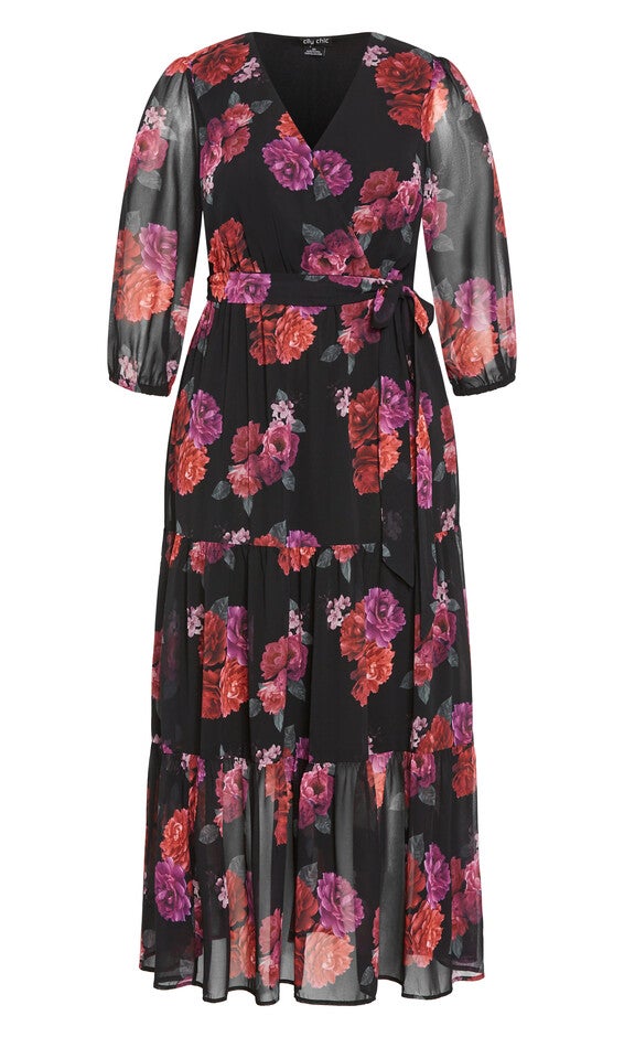 Monique Print Maxi Dress - black, PRIZE, alternate image number null