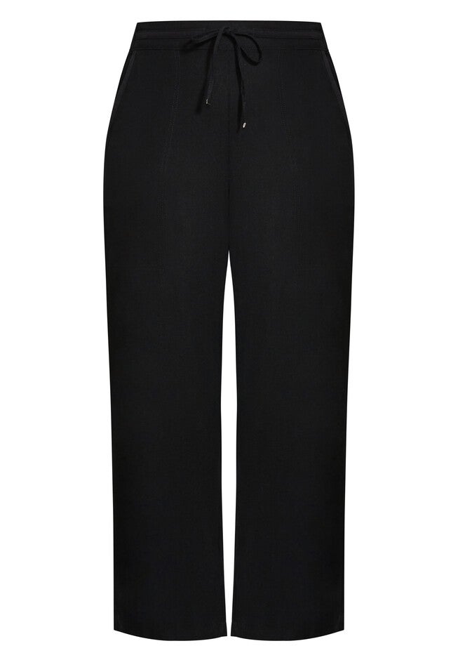 Linen Trouser, BLACK, alternate image number 3