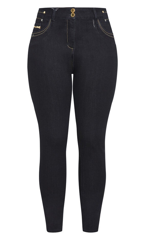 Harley Zip Me Skinny Jean - indigo, INDIGO, alternate image number null