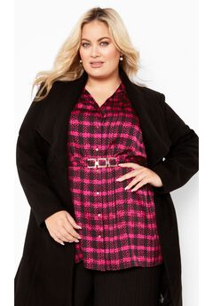 Eva Longline Gold Waist Belt Print Shirt