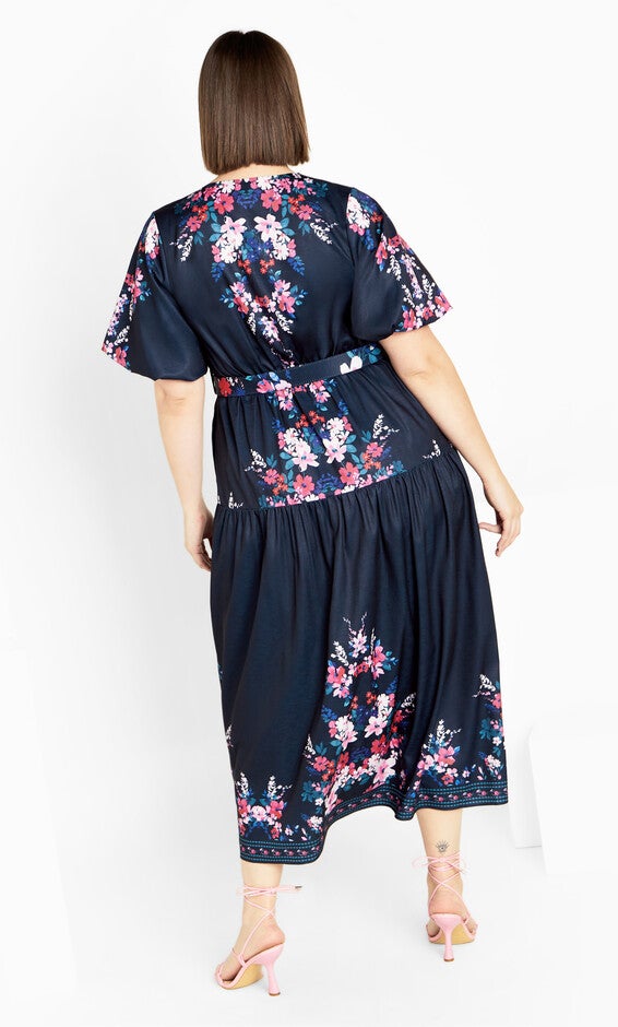 Zuri Dress - navy, NAVY LOTTE BORDER, alternate image number null
