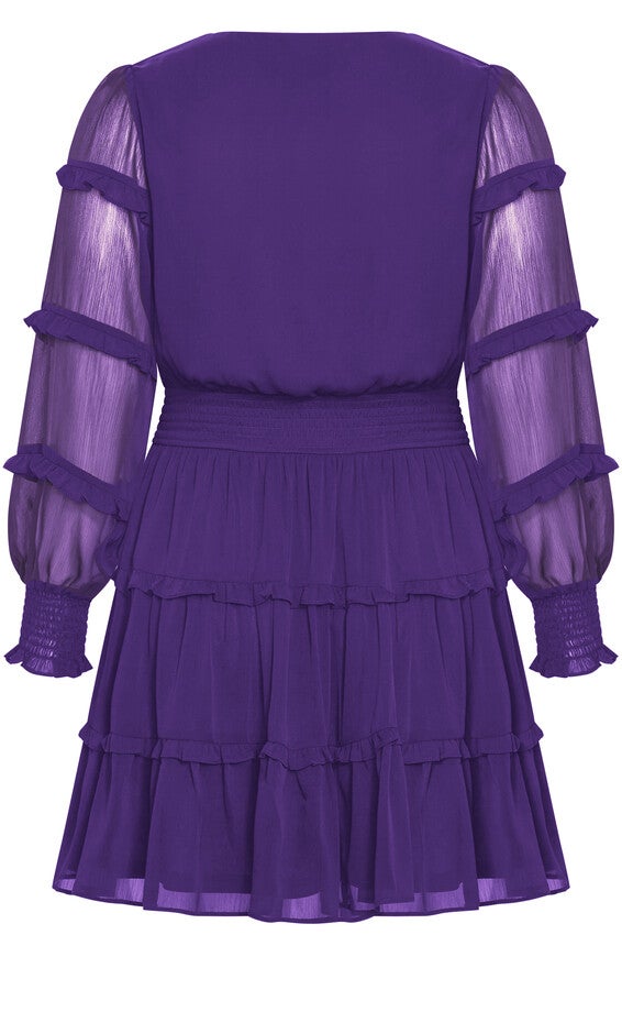 Daisy May Dress - royal purple, PURPLE, alternate image number 4