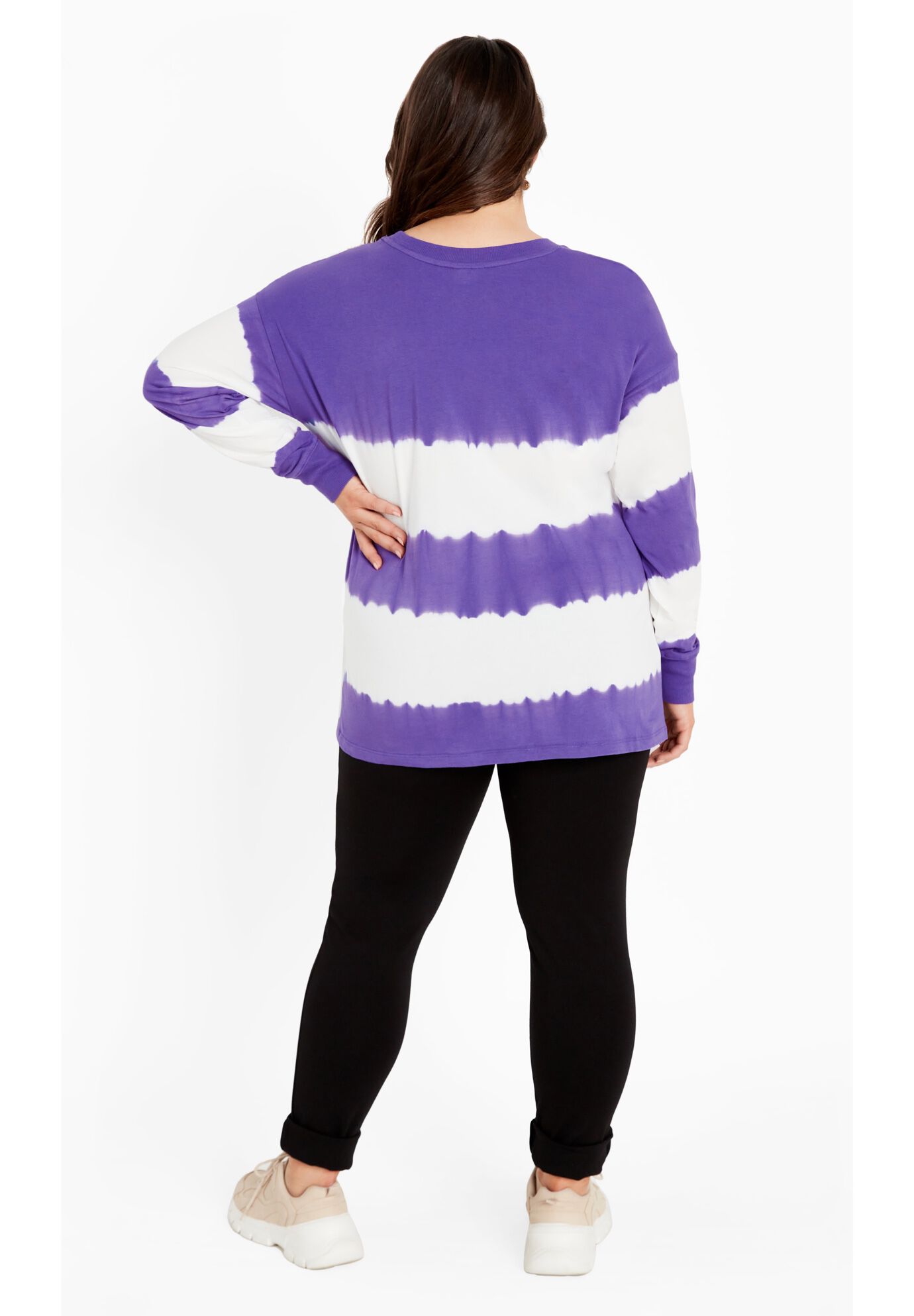 Talia Tie Dye Top, LILAC, on-hover image number 1