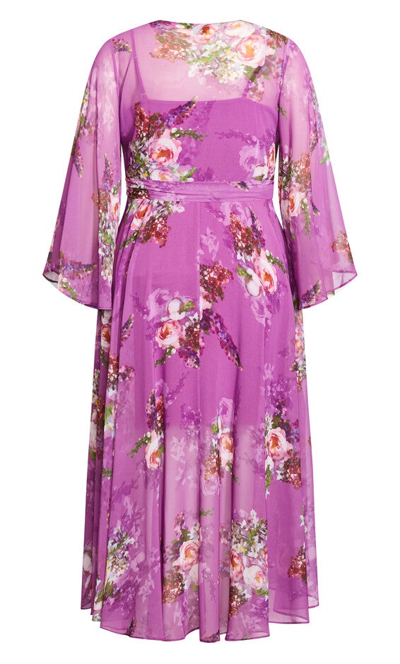 Nora Maxi Dress - wisteria, WISTERIA PAINTERLY R, alternate image number 5