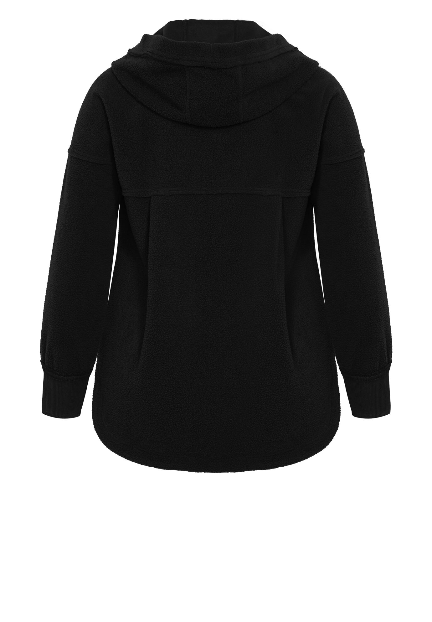 Weekender Hooded Fleece Jacket, BLACK, alternate image number 6