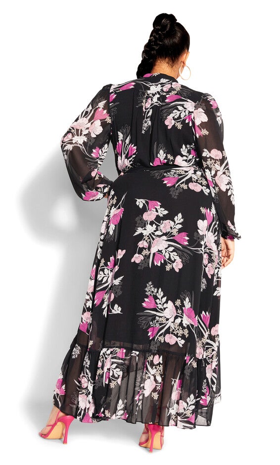 Samara Maxi Dress - black, BLACK FULL BLOOM, alternate image number 7