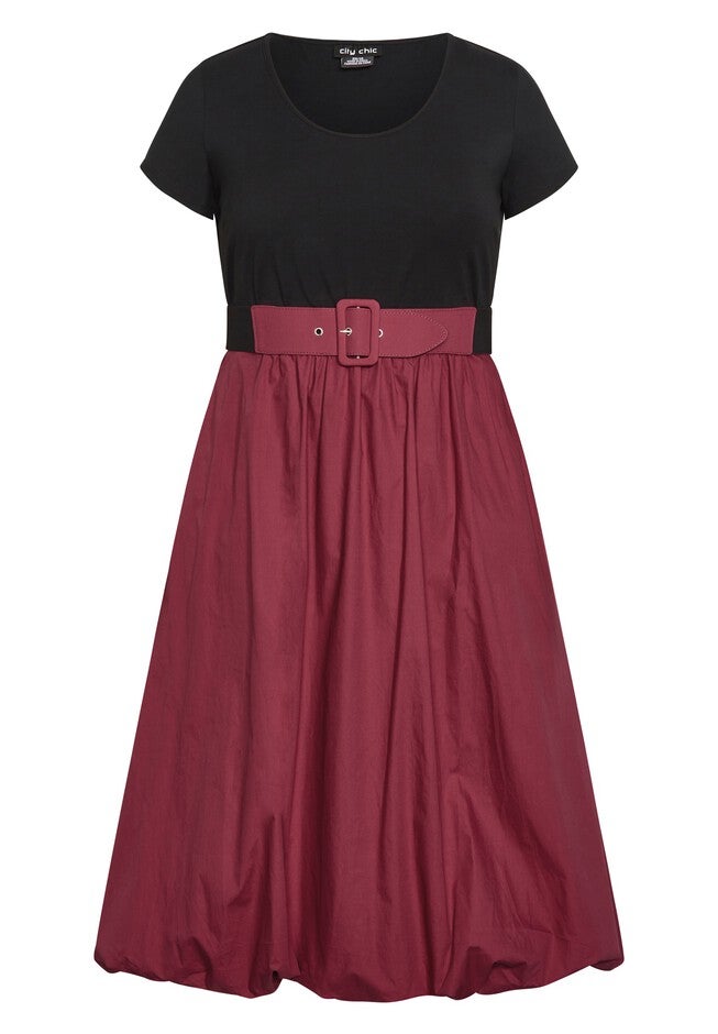Paris Days Dress - oxblood, RED, alternate image number null