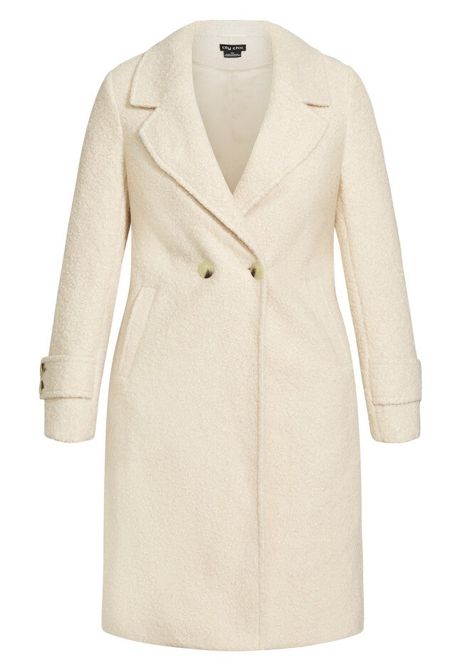 Ella Coat - buff, WHITE, alternate image number null