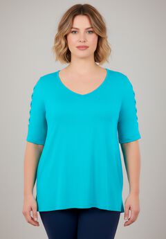 Lattice Sleeve Tunic