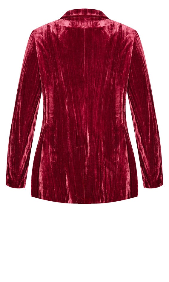 Crushed Jacket - cabernet, RED, alternate image number null