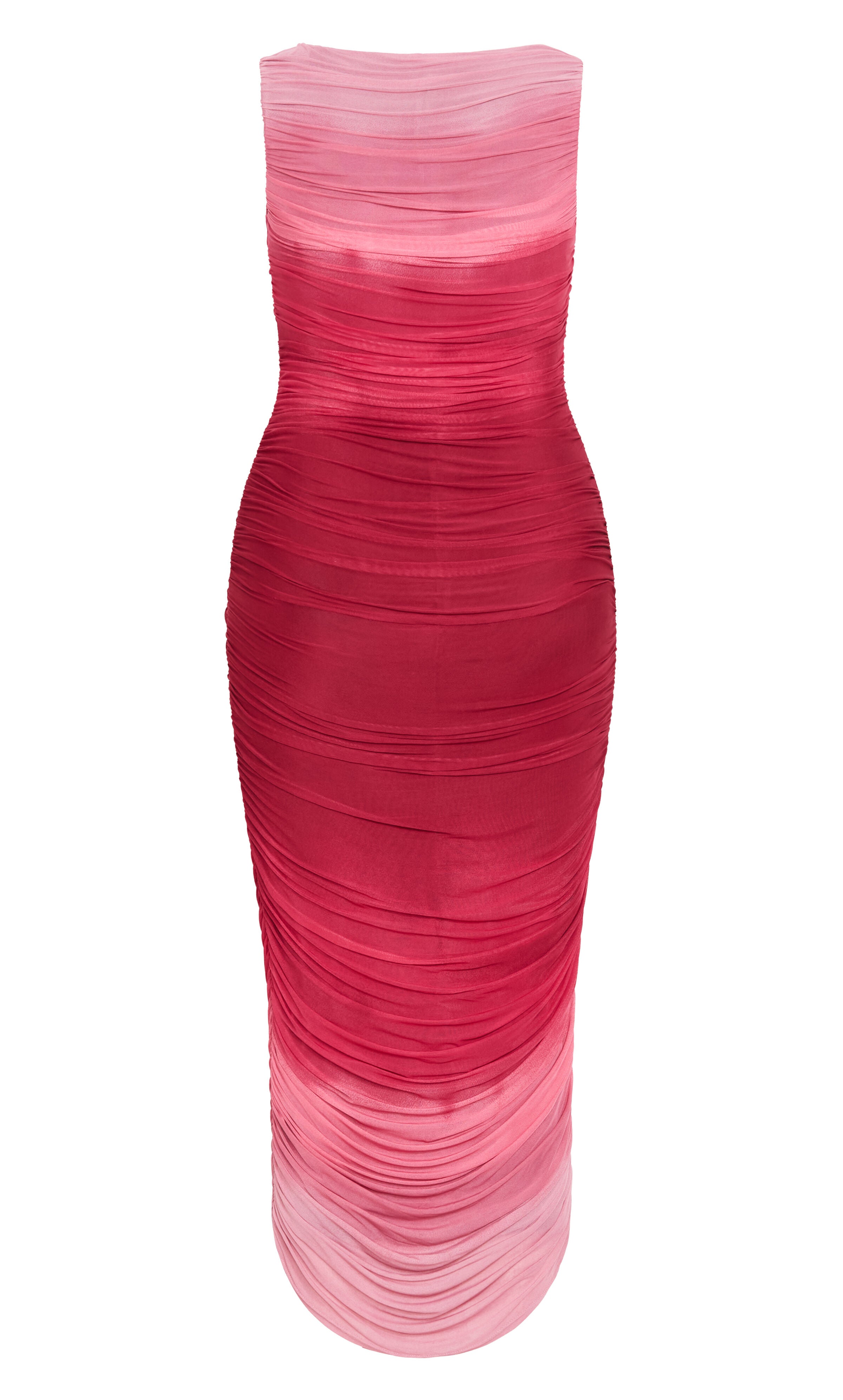 Halo Ombre Dress - ruby, PINK, alternate image number 5