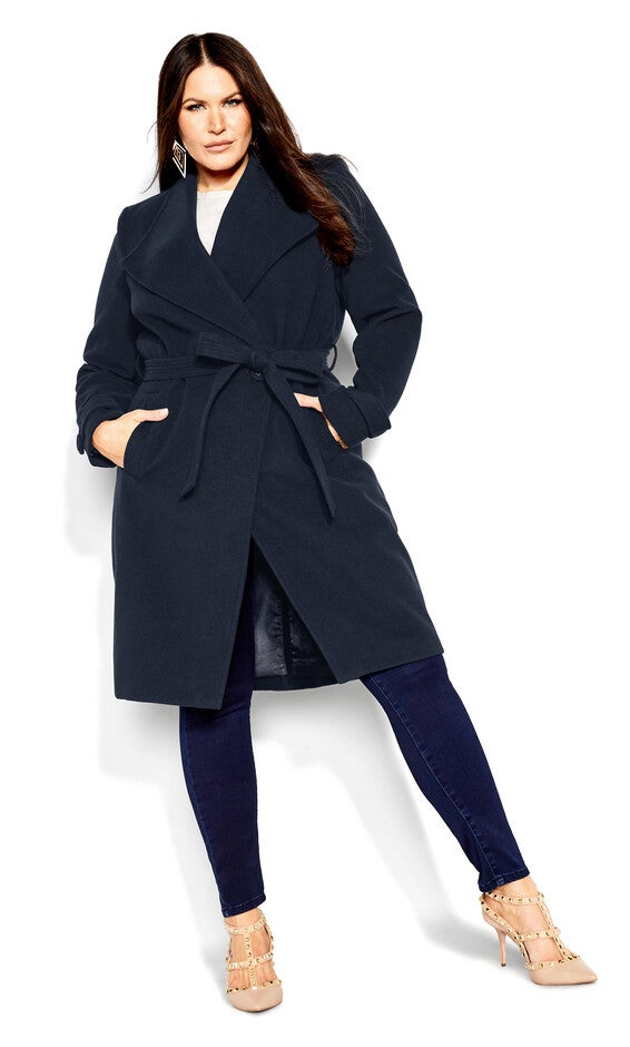So Sleek Coat - navy, BLUE, alternate image number null
